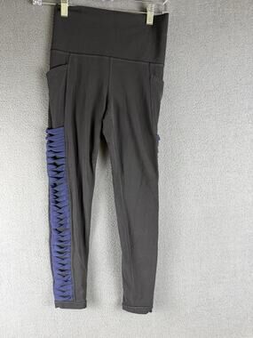 Athleta Salutation Twist 7/8 Tight Women XS Black Navy High Rise